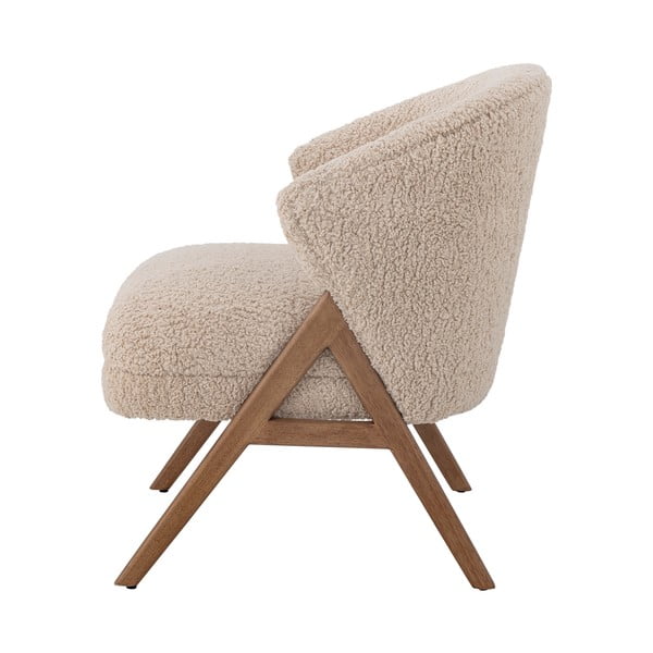 Bež fotelj iz tkanine bouclé Camino – Bloomingville-image-3