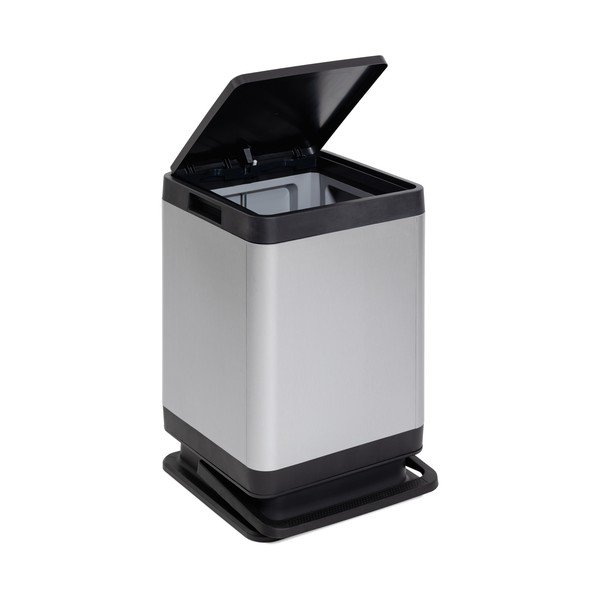 Plastičen koš za smeti s pedalom v srebrni barvi 80 l Tokyo – DEA HOME