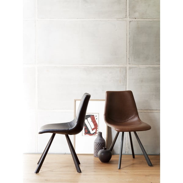 Črn jedilni stol s črnimi nogami Rowico Alpha-image-1