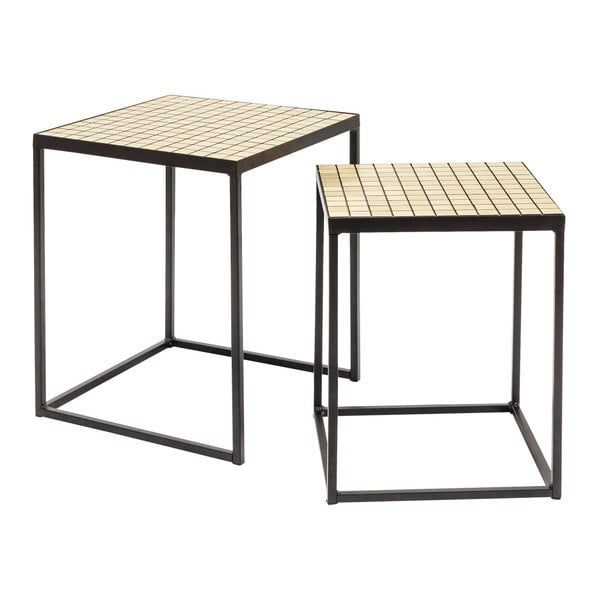 Komplet 2 dodatnih mizic Kare Design Cubes