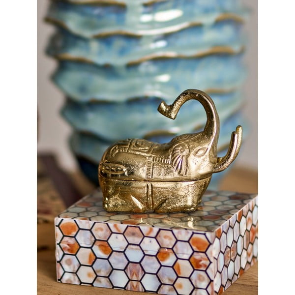 Dekorativna škatla za shranjevanje iz poliresina 13x10x5 cm Domino – Bloomingville-image-2