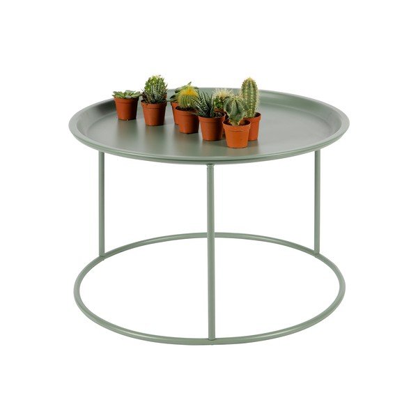 Svetlo zelena mizica WOOOD Ivar, ⌀ 56 cm-image-1