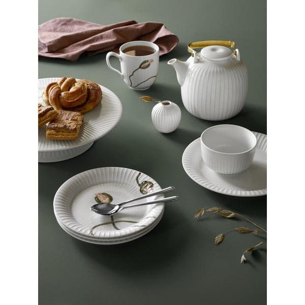 Bel porcelanast krožnik Kähler Design Hammershoi, ⌀ 22 cm-image-1