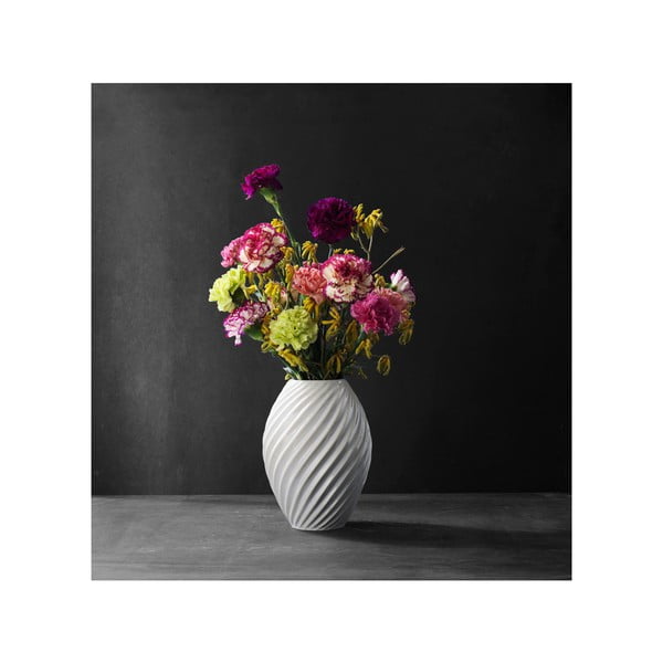 Bela porcelansta vaza Morsø River, višina 26 cm-image-1