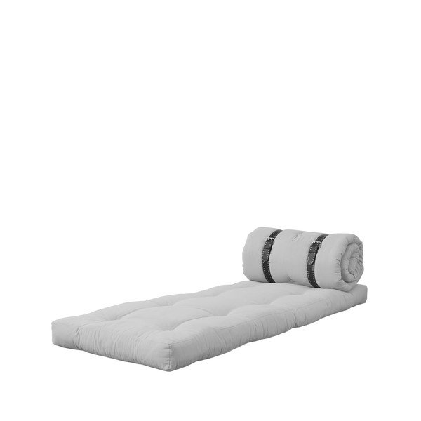 Variabilni fotelj z belimi prešitimi usnjenimi trakovi Karup Buckle Up Light Grey-image-4