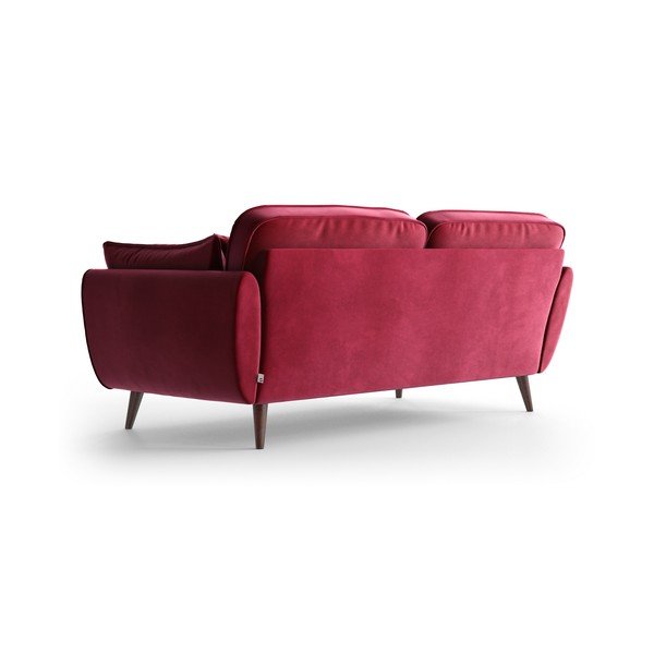 Rdeča žametna zofa My Pop Design Auteuil-image-4