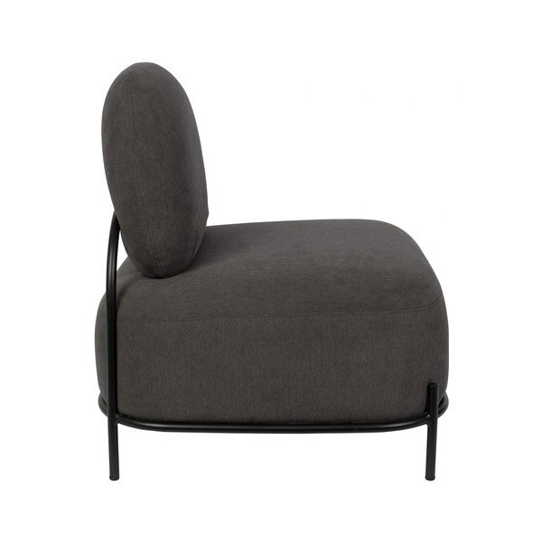 Temno siv fotelj White Label Polly-image-3