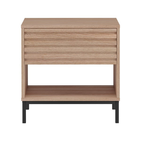 Nočna omarica z mizno ploščo v hrastovem dekorju Celine – Støraa-image-2