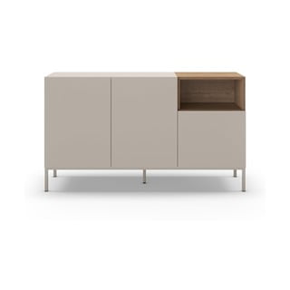 Kremno bela komoda 140x80 cm Cailin – Marckeric
