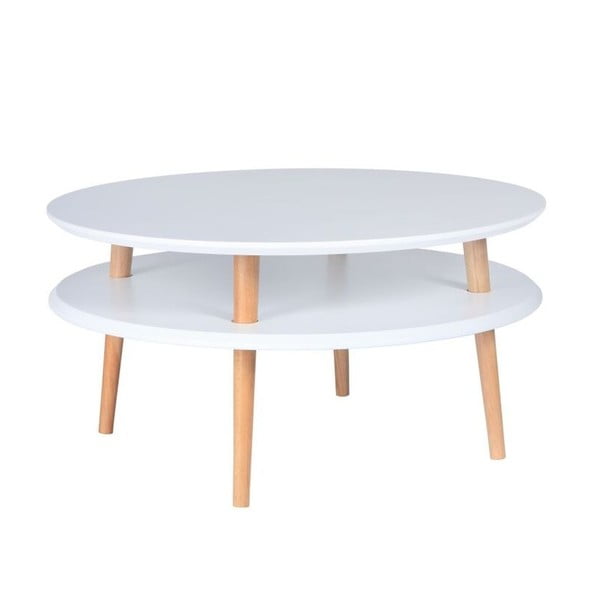 Kavna mizica UFO 35x70 cm, bela