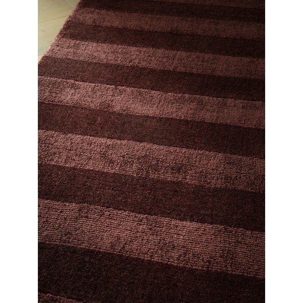 Bordo rdeča ročno tkana preproga iz recikliranih vlaken 160x230 cm Connor – MADE-image-2
