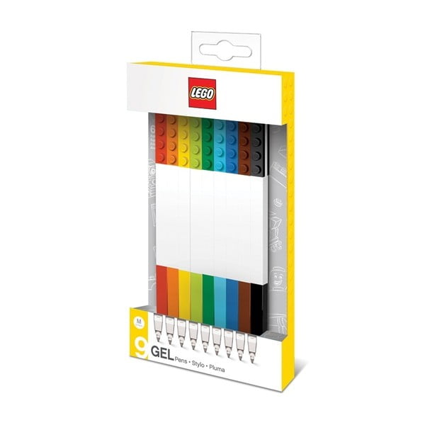Komplet 9 gelskih pisal LEGO® Mix