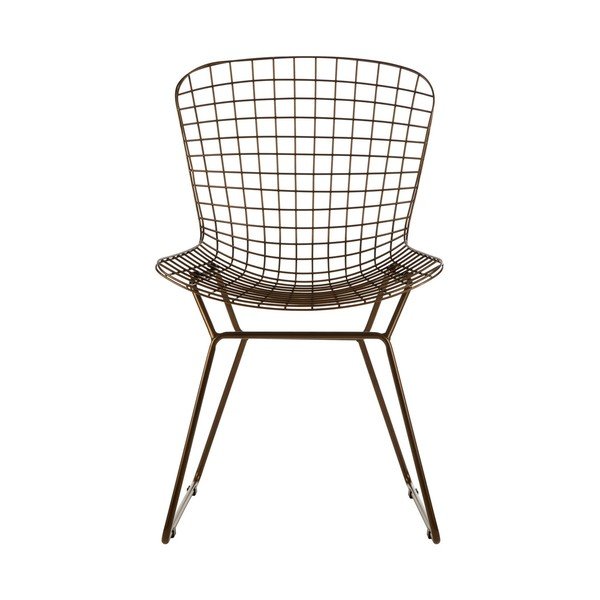 Kovinski jedilni stol v bronasti barvi District – Premier Housewares-image-2