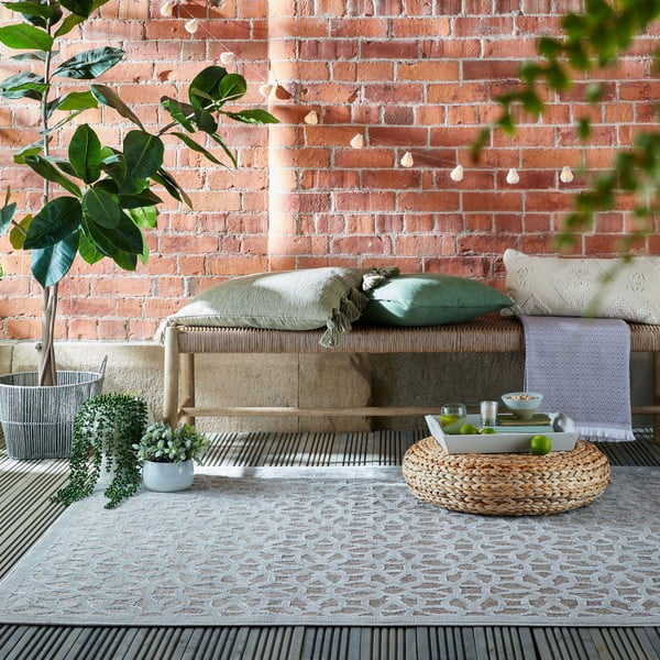 Siva zunanja preproga 230x160 cm Argento - Flair Rugs-image-1