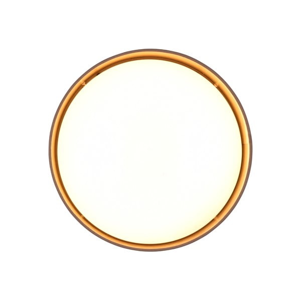 Svetlo rjava LED stropna svetilka ø 30 cm Locarno – Reality-image-2