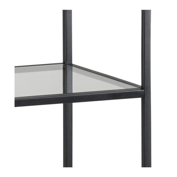 Črn steklen regal 35x120 cm Seaford – Actona-image-4