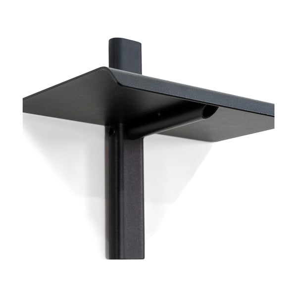 Črna kovinska polica 28 cm Hola – Spinder Design-image-2