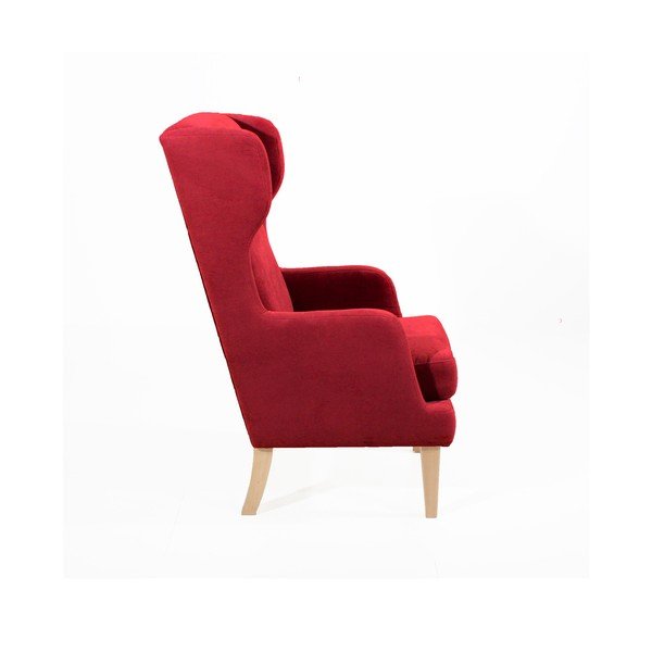 Rdeč fotelj Max Winzer Bennet Suede-image-2