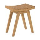 Stolček iz masivnega tika v naravni barvi Vicentina – Kave Home