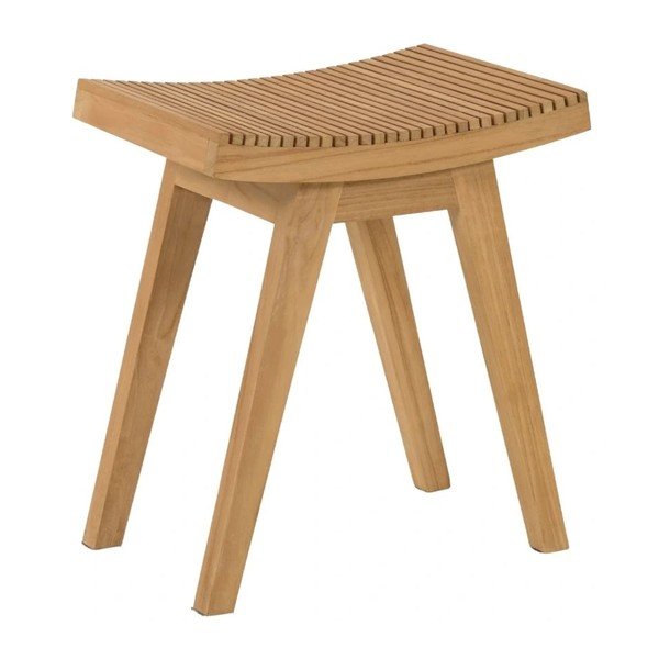 Stolček iz masivnega tika v naravni barvi Vicentina – Kave Home