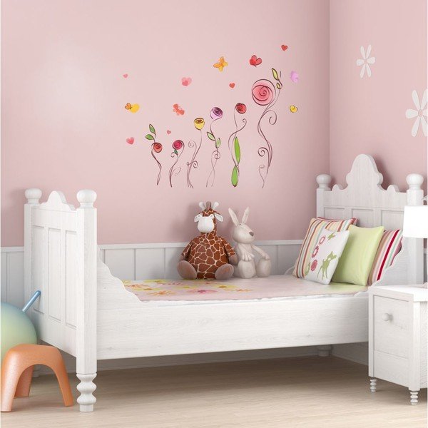 Komplet nalepk Ambiance Roses And Butterflies-image-1