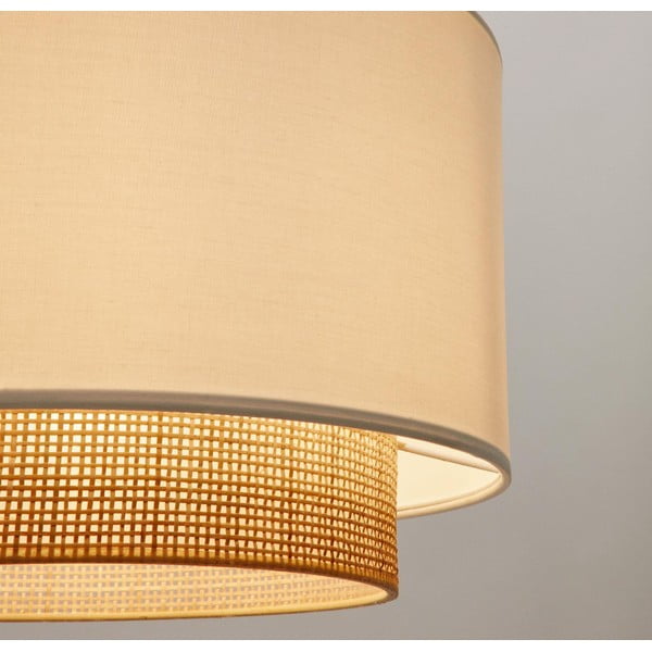 Belo tekstilno senčilo ø 40 cm Erna – Kave Home-image-1