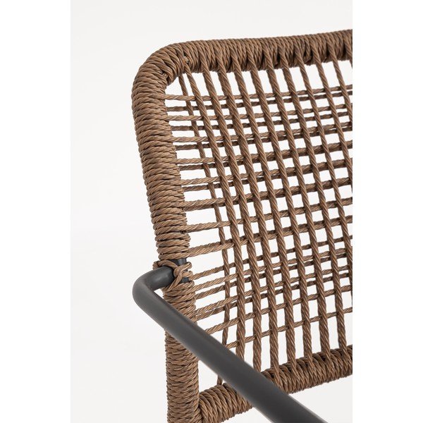 Kovinski vrtni stol v temno sivi in naravni barvi Jable – Bizzotto-image-1