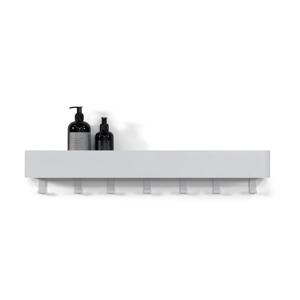 Bela jeklena stenska kopalniška polica Multi – Spinder Design