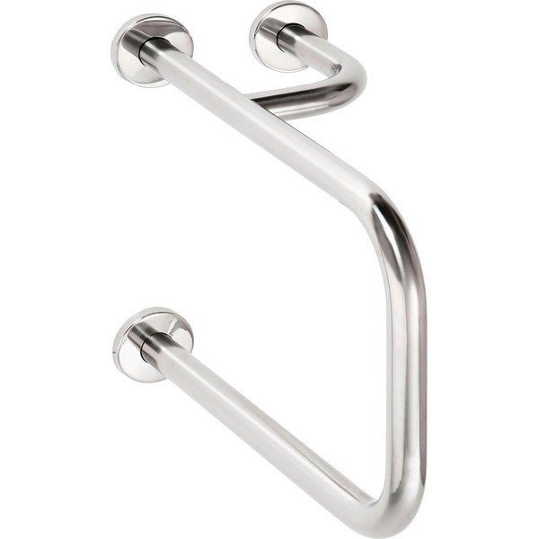 Stenski varnostni ročaj iz nerjavečega jekla 52 cm Handicap Right – Sapho