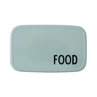 Svetlo zelena škatla za malico Design Letters Food, 18 x 11 cm