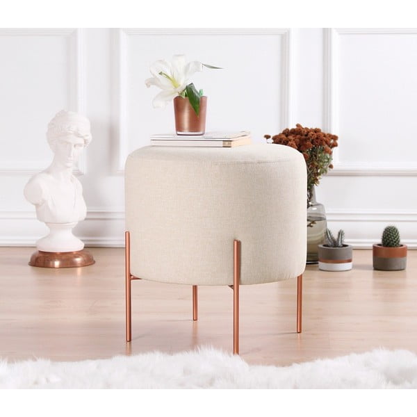 Kremno bel tabure Copper – Artie-image-1