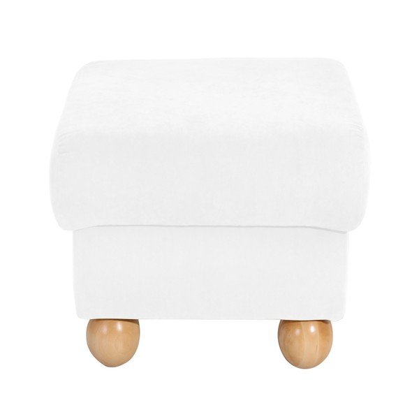 Max Winzer Monarch Velor Cream Ottoman-image-1