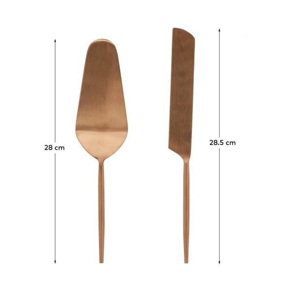 Komplet za serviranje torte iz nerjavečega jekla 2 ks Kelda – Kave Home-image-3