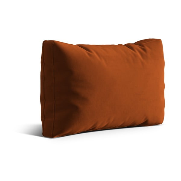 Žametna okrasna blazina za sedežno garnituro v barvi terakote Kemi – Cosmopolitan Design-image-1