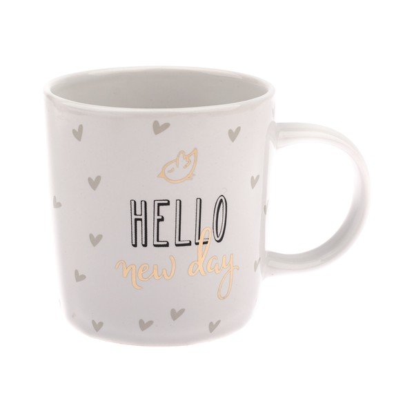 Porcelanasta skodelica Dakls Hello, 360 ml