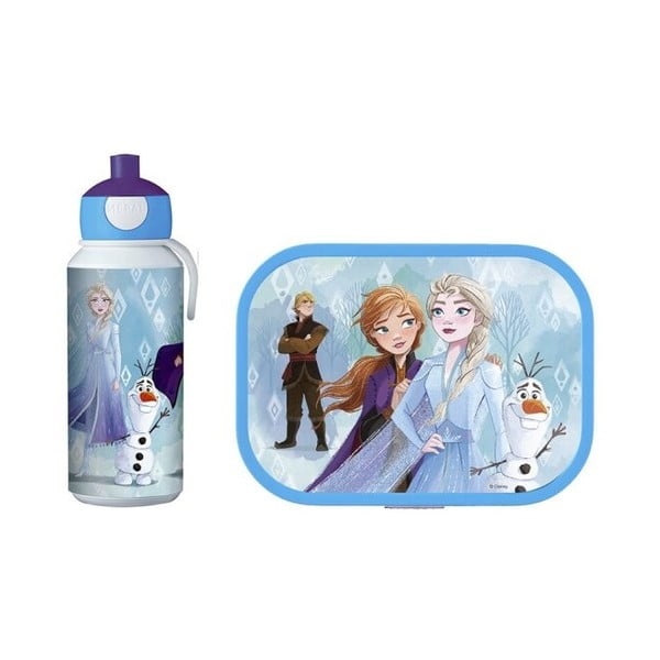 Komplet otroške škatle za prigrizke in stekleničke za vodo Mepal Frozen