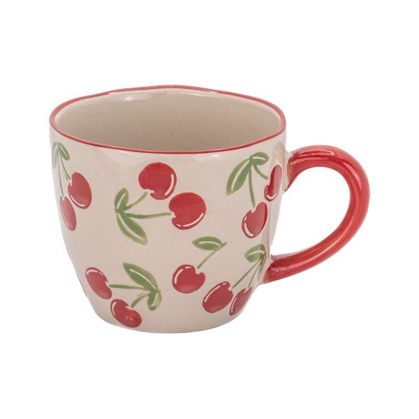 Bež keramična skodelica 250 ml Cherries – Sass & Belle