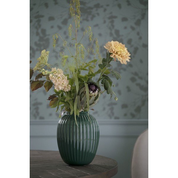 Zelena lončena vaza Kähler Design Hammershoi, višina 25 cm-image-1