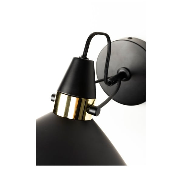 Črna stenska svetilka Jona – White Label-image-4