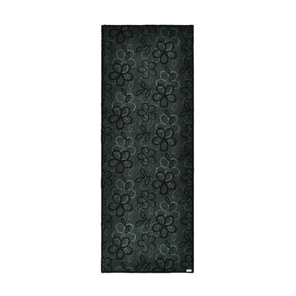 Podloga za vrata Zala Living Floral Grey, 67 x 180 cm