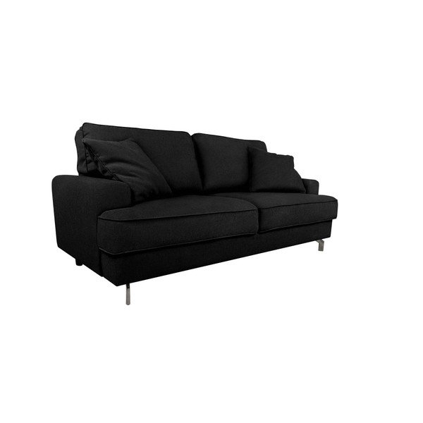Črna trisedežna zofa Kooko Home Rumba-image-3