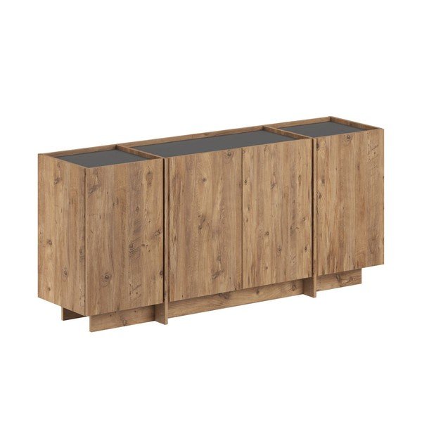 Komoda v borovem dekorju z luknjo za kable v naravni barvi 180x80x45 cm Dorma – Kalune Design