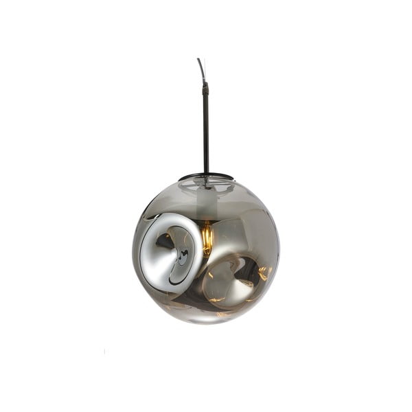 Viseča svetilka iz pihanega stekla v sivi barvi Leitmotiv Pendulum