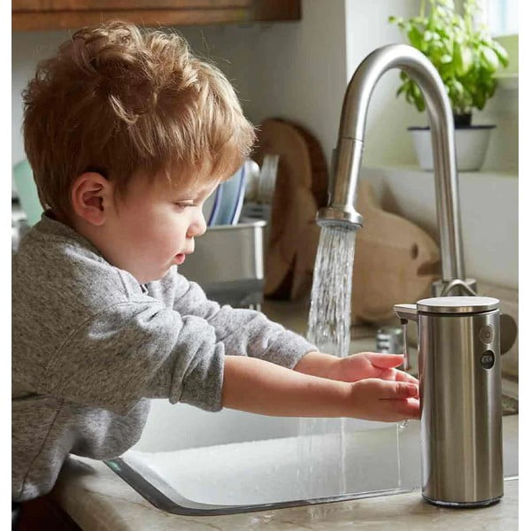 Siv avtomatski jekleni dozirnik za milo 266 ml - simplehuman-image-4