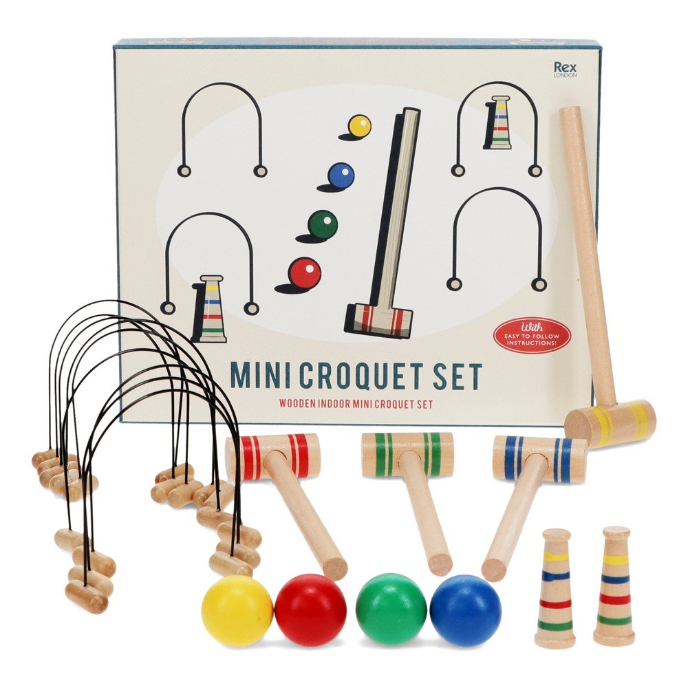 Namizni kriket Mini Croquet Set