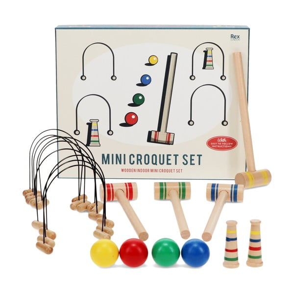 Namizni kriket Mini Croquet Set – Rex London