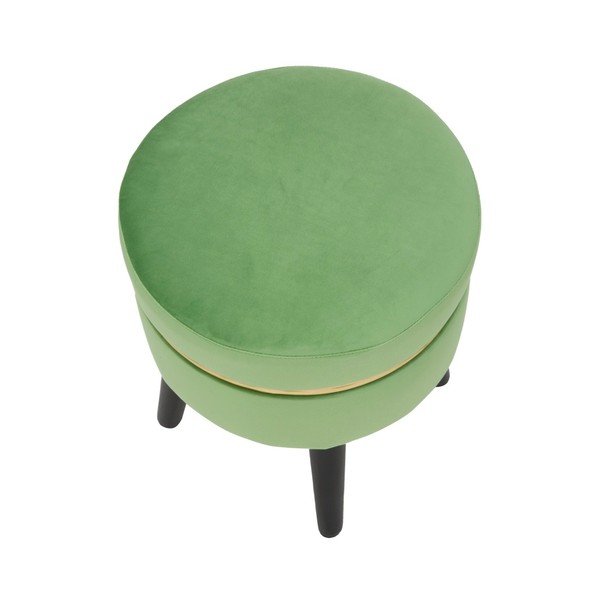 Mauro Ferretti Paris zelen oblazinjen stol, ⌀ 35 cm-image-4