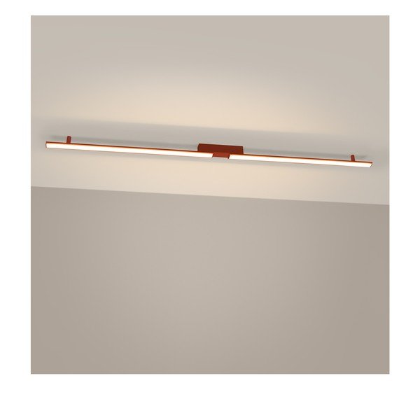 Opečnato oranžna aluminijasta LED stropna svetilka 4x181 cm LAGOM – Thoro-image-1