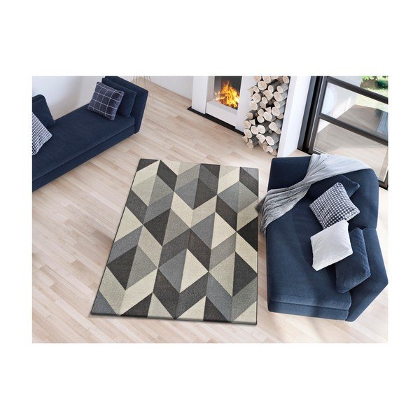 Siva preproga Universal Kerala Gerro Grey, 120 x 170 cm-image-1