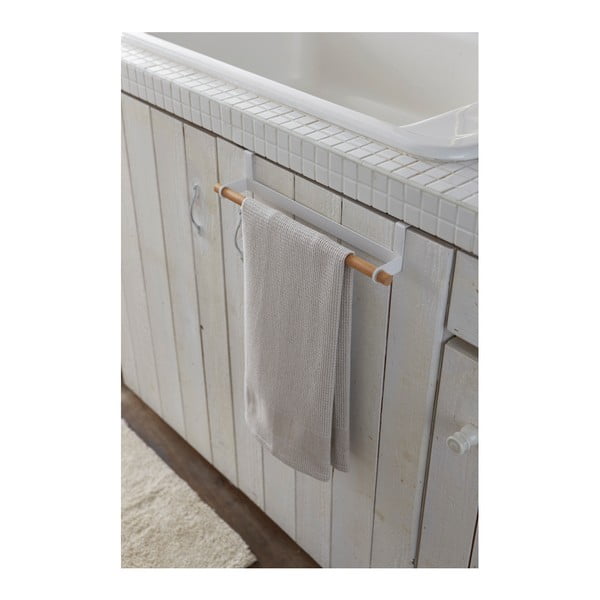 Bel viseči nosilec za brisače YAMAZAKI Tosca-image-1